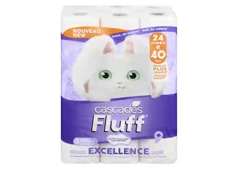 Cascades Fluff® Excellence, a new premium bathroom tissue designed to deliver softness, thickness, and strength.