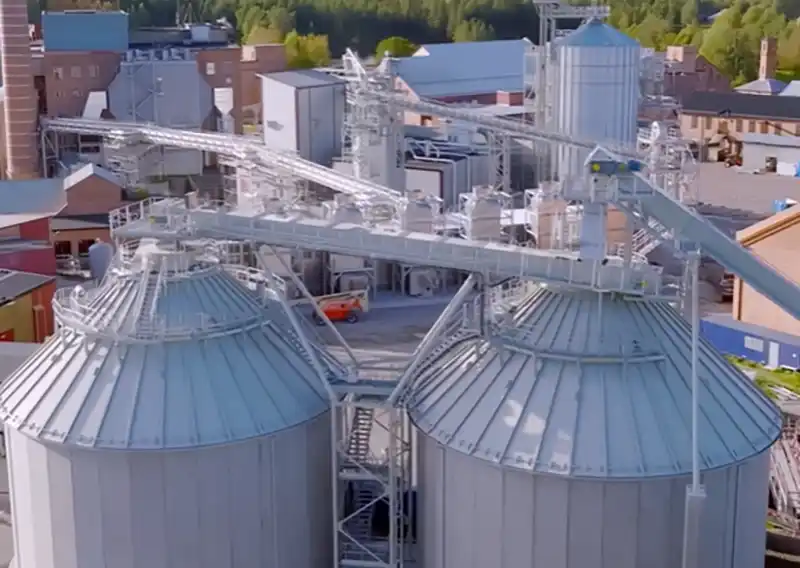Arctic Paper Grycksbo mill Sweden Bio25 energy project facility