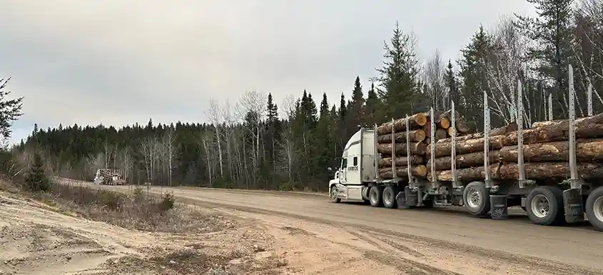 Success for Automated Truck Convoy in Forestry