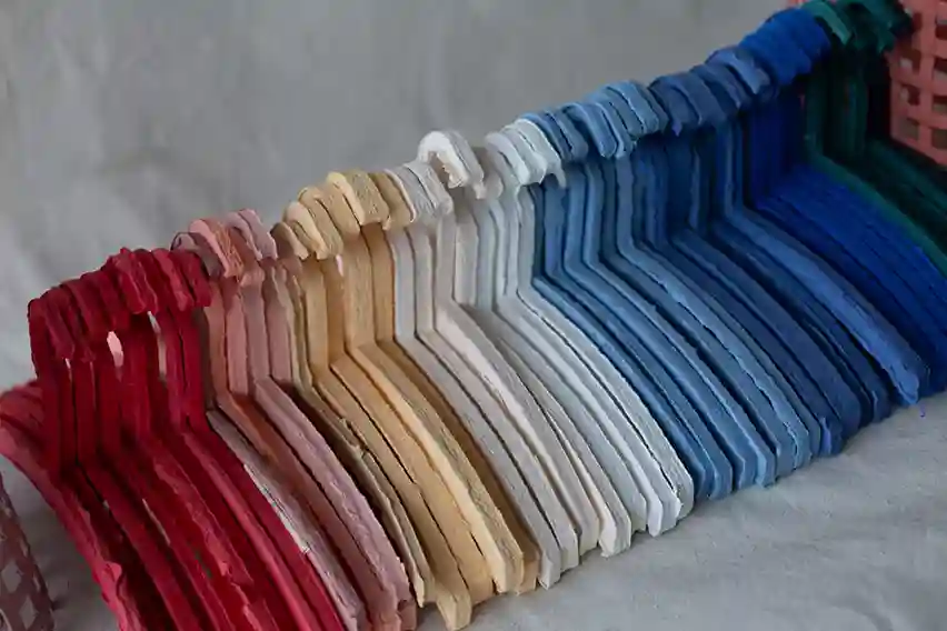 Molded hangers made from textile residues