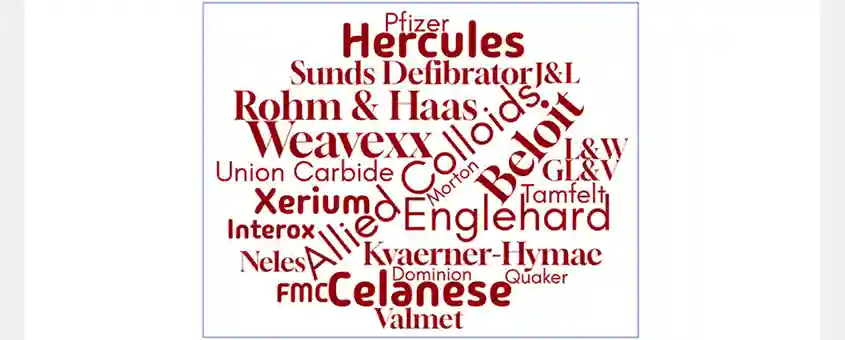 An ABC of former industry suppliers