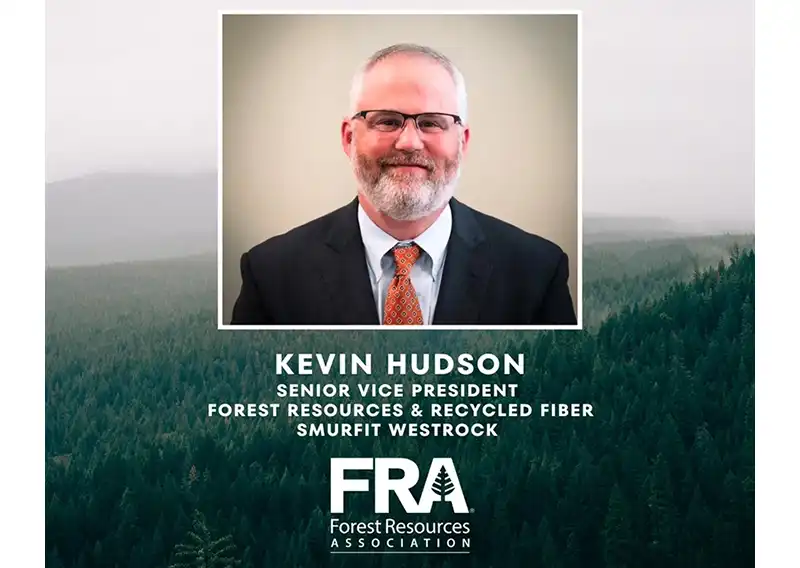 Kevin Hudson of Smurfit Westrock elected chairman of the Forest Resources Association
