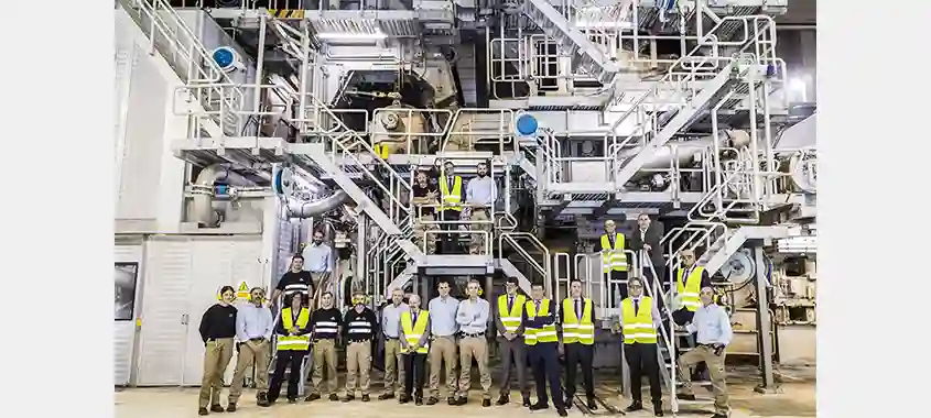 Voith and Saica Mark 25 Years of PM 9 in Zaragoza