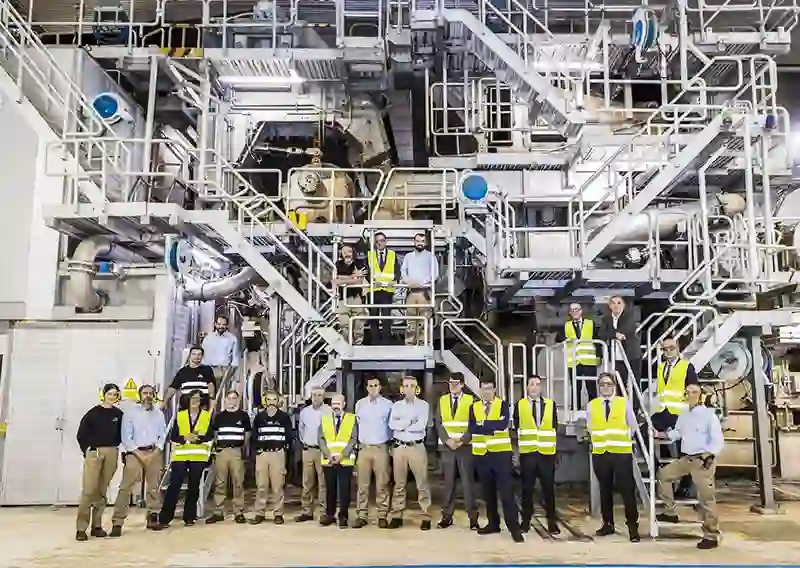 Voith and Saica Mark 25 Years of PM 9 in Zaragoza