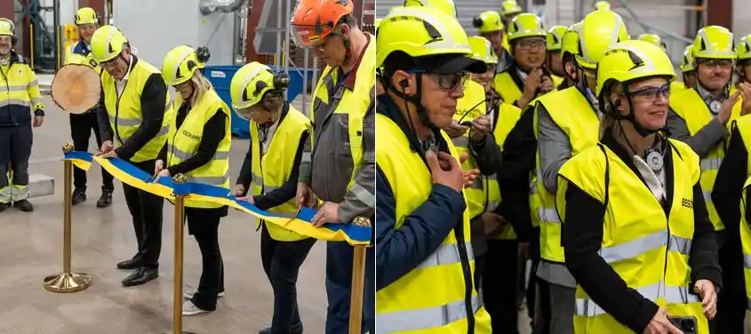Stora Enso Opens New Fluff Pulp Packing Line at Skutskär