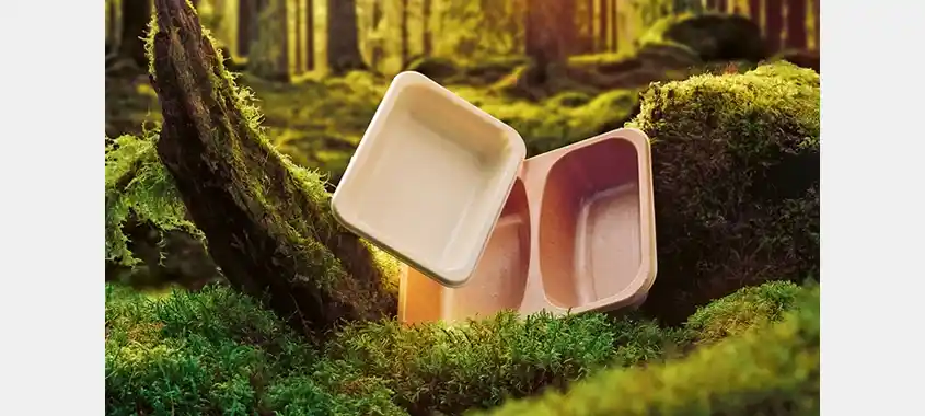 Molded fiber food packaging developed by Rottneros and Arctic Paper — part of the company’s strategy to expand into renewable, plastic-free materials.  Photo: Rottneros Molded fiber food packaging developed by Rottneros and Arctic Paper — part of the company’s strategy to expand into renewable, plastic-free materials.