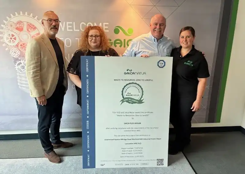 Saica Flex Wigan Achieves Zero to Landfill Certification