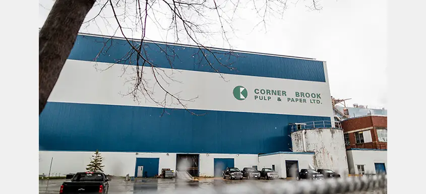 The pulp and paper mill at Corner Brook