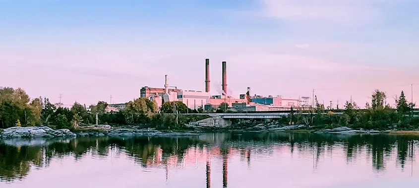 Kap Paper, the pulp and paper mill in Kapuskasing, Ontario