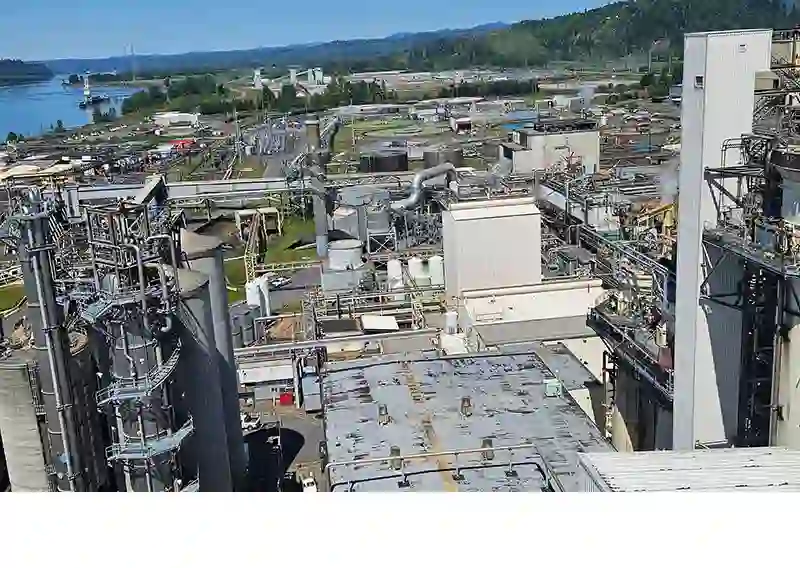 Nippon Dynawave Packaging pulp and paper mill in Longview, Washington