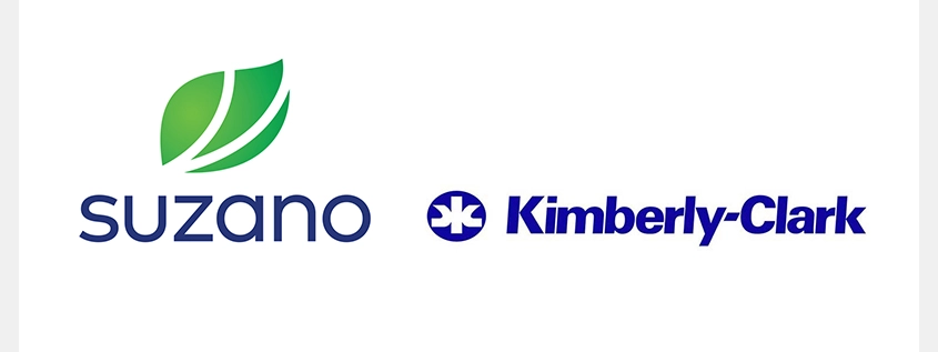 Suzano and Kimberly-Clark logos following EU approval of the acquisition of Kimberly-Clark IFP