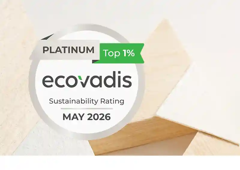 EcoVadis Platinum rating awarded to Metsä Fibre in 2026