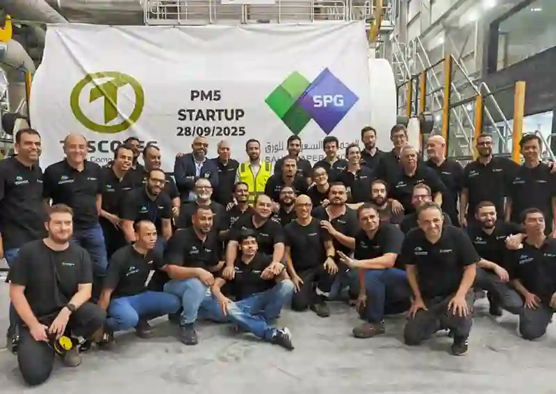 Toscotec starts-up PM5 tissue line for Saudi Paper Group in Saudi Arabia
