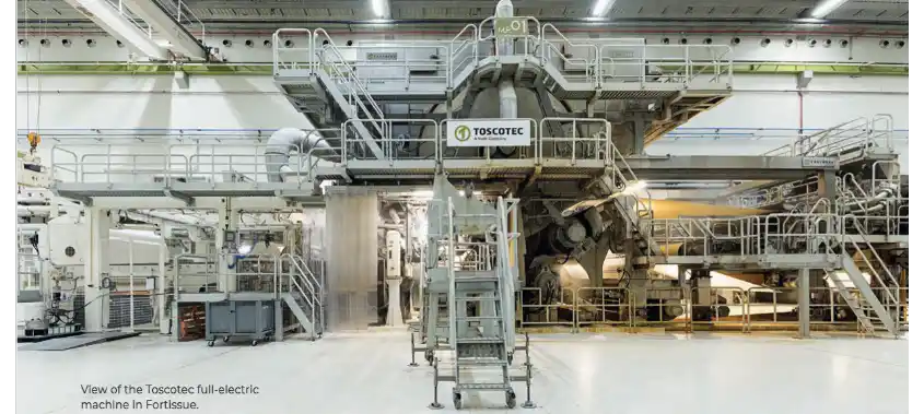 View of the Toscotec full-eletric machine in Fortissue.